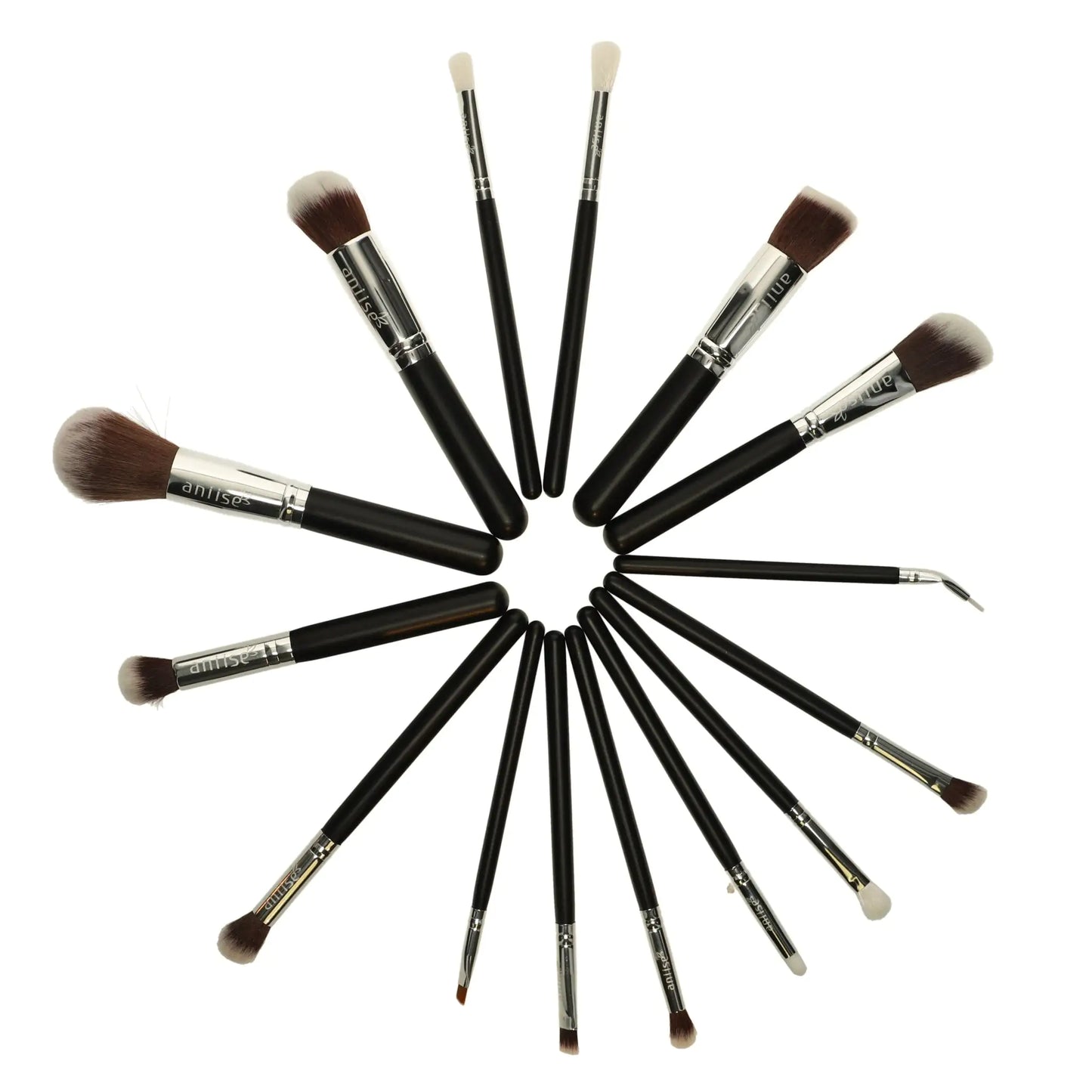 Set of 15 Synthetic Makeup Brushes